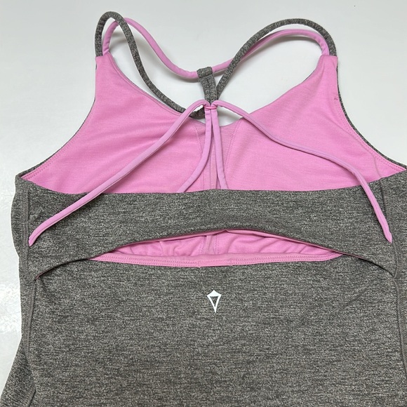 Ivivva Heathered Grey/Pink Strappy Tank - Picture 6 of 12